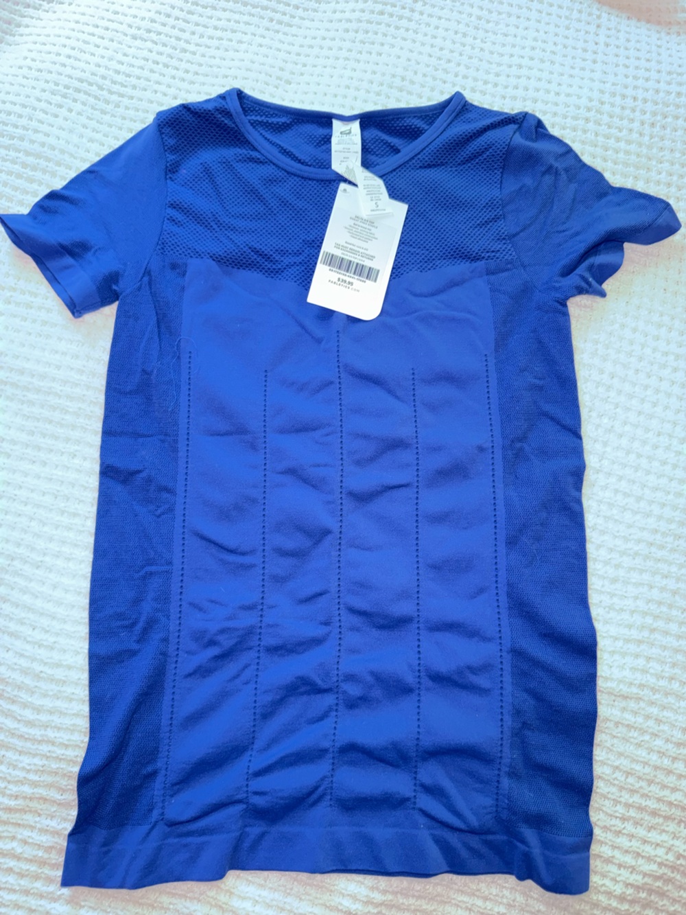 Fabletics Royal Blue Short Sleeve Performance Tee